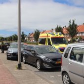 Auto ramt geparkeerde auto's Parklaan Katwijk