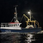 KNRM Katwijk uitruk voor brand op schip 