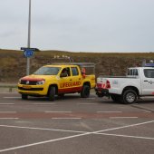 Vrouw gevallen strand Noordwijk