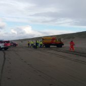 Man gewond na val op strand Katwijk