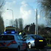 Auto te water IJweg Zwanenburg