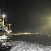 KNRM Katwijk uitruk voor brand op schip 