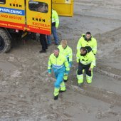 Grote hulpverleningsoefening strand afrit 29 Noordwijk