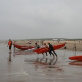 Reddingsbrigade oefend voor EK Life Saving Noordwijk