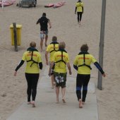 Reddingsbrigade oefend voor EK Life Saving Noordwijk