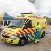 Reddingsactie strand Noordwijk