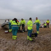 Oefening Springtij hulpdiensten op het strand