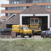 Reddingsactie strand Noordwijk