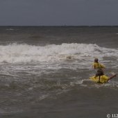 Reddingsactie strand Noordwijk