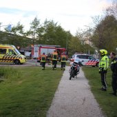 Mogelijk persoon te water Schoutenlaan Voorhout