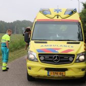 Kindje met been in fietswiel Gooweg Noordwijkerhout