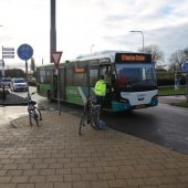 Ongeval fietsster met bus Sassenheim