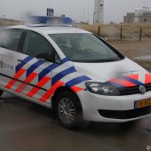 KNRM assistentie voor ambulance strand Noordwijk