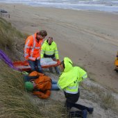 Grote hulpverleningsoefening strand afrit 29 Noordwijk