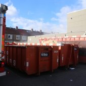 Grote container in de brand Herenstraat Voorhout