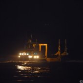 KNRM Katwijk uitruk voor brand op schip 