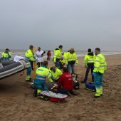 Oefening Springtij hulpdiensten op het strand