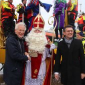 Aankomst Sinterklaas met zijn Zwarte Pieten Noordwijk