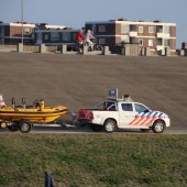 Grote oefening strand Katwijk