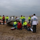 Oefening Springtij hulpdiensten op het strand