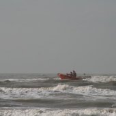 Kite uitrusting gevonden in zee Noordwijk