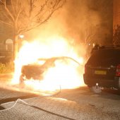 Auto brand volledig uit Westerhout Noordwijkerhout