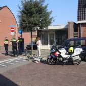 Ongeval auto met fietsster Piet Heinstraat Noordwijk