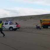 Man gewond na val op strand Katwijk