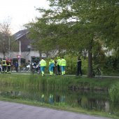 Mogelijk persoon te water Schoutenlaan Voorhout