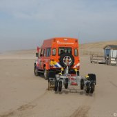 Kite uitrusting gevonden in zee Noordwijk