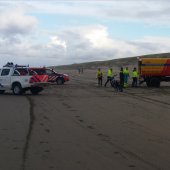 Man gewond na val op strand Katwijk