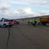 Man gewond na val op strand Katwijk