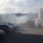 Grote container in de brand Herenstraat Voorhout