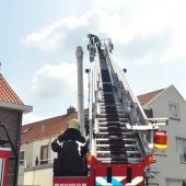 Schoorsteenbrand Koninginneweg Katwijk