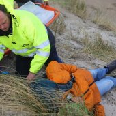 Grote hulpverleningsoefening strand afrit 29 Noordwijk