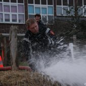 Drukverlies in waterleidingen door gescheurde waterleiding Cantineweg Katwijk