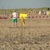 Brisantgranaat gevonden strand Noordwijk