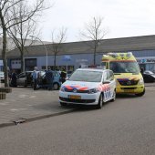 Ongeval brommobiel met auto Heerenweg Katwijk