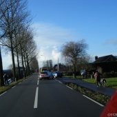 Auto te water IJweg Zwanenburg