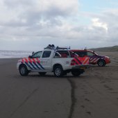 Man gewond na val op strand Katwijk