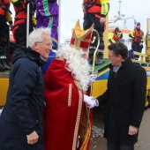 Aankomst Sinterklaas met zijn Zwarte Pieten Noordwijk