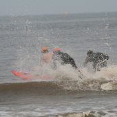 Reddingsbrigade oefend voor EK Life Saving Noordwijk