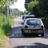 Ongeval auto tegen tractor Achterweg-Zuid Lisse