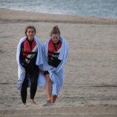 Grote oefening strand Katwijk