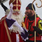 Aankomst Sinterklaas met zijn Zwarte Pieten Noordwijk