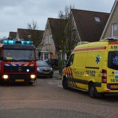 Hoogte assistentie ambulance Hendrik ter Brugghenstraat Rijnsburg