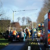 Auto te water IJweg Zwanenburg