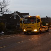 Motor te water 's Gravendamseweg N443 Voorhout