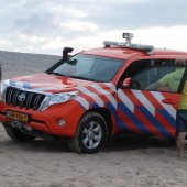 Grote oefening strand Katwijk