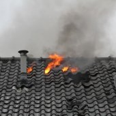 Grote brand Nassaudreef Katwijk (foto update)